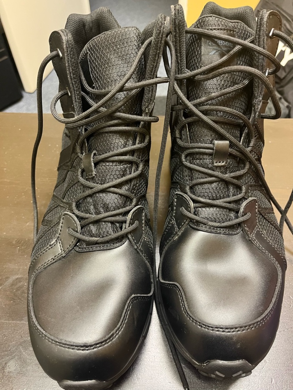 Reebok Men's Black Tactical Lace-Up Boots